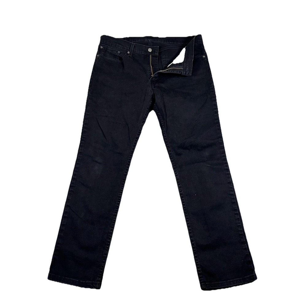 Levis 511 Jeans‎ Mens 36x30 Black Dark Wash Slim Straight Denim Zip Fly